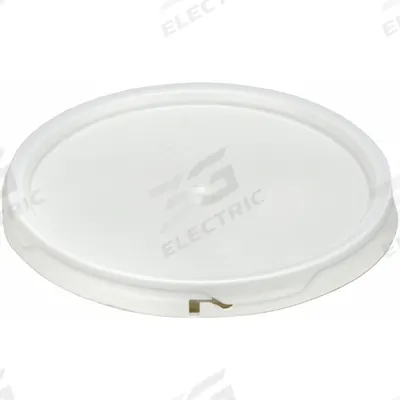 APPROVED VENDOR Pail Lid: Gasketed/Snap-On/Tear Tab, 12 1/4 in Overall Dia, White - Tear Tab Lids