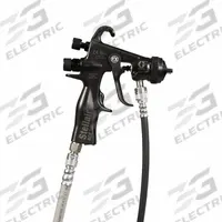 GRACO Spray Gun: HVLP, 13 1/2 in, 1/4 in Air Inlet Size, Enamels/Epoxies/Paints/Sealers, NPSM (MPN 2005976). Key specifications — Brand: GRACO; Air Consumption: 8.1 scfm @ 19 psi; Air Inlet Type: NPSM; Compatible Fluid Type: Sealers; Includes: Air Cap; Material: Plastic; Spray Pattern Width: 13-1/2 in.