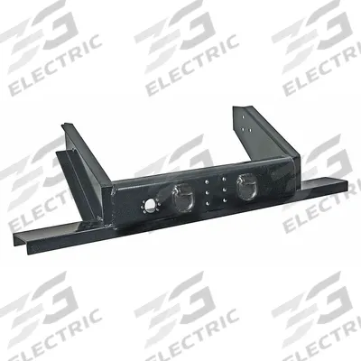 BUYERS PRODUCTS Hitch Plate Bumper: 62 in Overall Lg, (2) 5/8 in D-Rings (MPN 1809050) - Fleet and Vehicle Maintenance