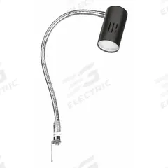 APPROVED VENDOR Task Light: LED, DC Adapter, Gooseneck, 20 in Arm Reach, 290 lm Max Brightness (MPN 33HP79). Key specifications — Lighting Technology: LED; Brand: APPROVED VENDOR; Bulb Wattage: 6.5 W; Color: Black; Electrical Connection Type: DC Adapter; Operating Voltage: 100 to 240V AC.