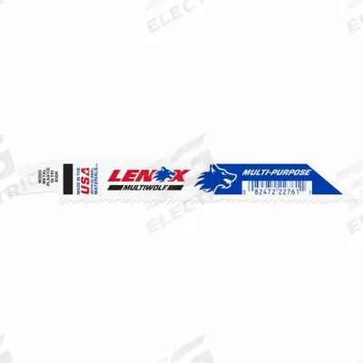 LENOX Reciprocating Saw Blade: 10 Teeth per Inch, 6 in Blade Lg, 0.04 in Blade Thick - Nail-Embedded-Wood-Cutting Blades