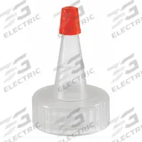 Cap: 24 mm Dia, LDPE, Unlined, 24-410 mm Screw Closure Size, 1,800 Closures Included, Translucent (MPN CAP-00503). Key specifications — Closure Type: Dispensing; Clarity: Translucent; Product Type: Yorker Cap; Septa Included: No; Vented: No; Screw Closure Size: 24-410 mm; Brand: QORPAK; Closure Liner Material: Unlined.