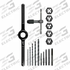 MILWAUKEE Drill Bit, Tap, and Die Set: 17 Pc, Metric (MPN 49-22-5601). Key specifications — attr1300648: Straight Flute.