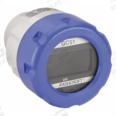 ASHCROFT Indicating Transmitter: 0 psi to 50 psi, 4 to 20 mA, Screw Terminals, 1/4 in Female NPT - Digital Pressure Transmitters with Conduit Connection