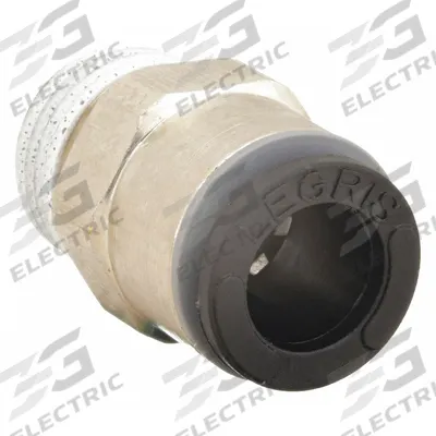 LEGRIS Push-Fit Adapter Fitting: 6 mm OD x 1/8 in Pipe Size, Push-to-Connect x MBSPT - Nylon & Nickel-Plated Brass Tube Fittings