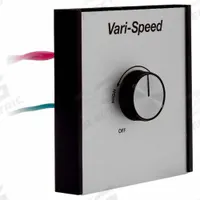 Speed Control: Dial, SPST, 1 Switches or Dials, 230V AC, Aluminum Plate, Silver Plate, 10 A (MPN 56345). Key specifications — Brand: FANTECH; Reversible: Not Reversible; Input Voltage: 230V AC; Compatible with Series: FKD 8XL; Plate Material: Aluminum.