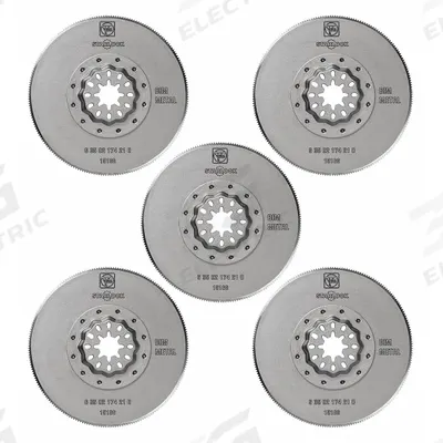 FEIN Oscillating Tool Blade: 3 3/8 in Blade Wd, 3 3/8 in Overall Lg, Long Cutting - Starlock Mounted Blades