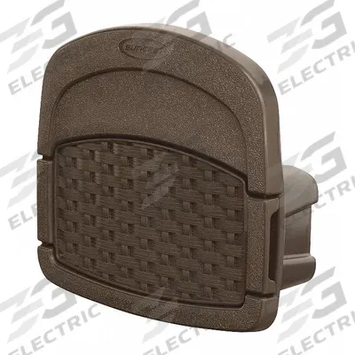 SUNCAST Garden Hose Hanger: 150 ft (5/8 in I.D.), Resin, Brown - Plastic Wall-Mount Garden Hose Hangers