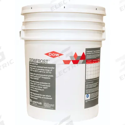 DOWFROST Heat Transfer Fluid: DOWFROST, Food Safe, 35% Concentration, Clear - Food-Grade Propylene Glycol