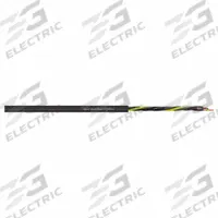 CHAINFLEX Control Cable: 14 AWG Conductor Size, 4 Conductors, PVC, Order by the Foot, Black (MPN CF150-UL-25-04). Key specifications — Conductor Size: 14 AWG; Minimum Bend Radius Factor - Fixed: 4 x OD; Minimum Bend Radius Factor - Flexible: 6 x OD; Shielding: Unshielded; Brand: CHAINFLEX.