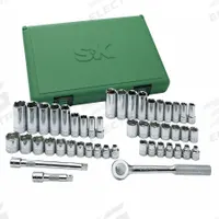 SK PROFESSIONAL TOOLS Socket Wrench Set: 3/8 in Drive, 49 Piece, 6-Point, Metric/SAE (MPN 94549). Key specifications — attr1224269: 3/8 in; attr1204638: Drive Tools Included; attr1204650: 1/4 in to 7/8 in; attr1204658: 7.6 in Fixed, Round Head Ratchet; attr1204673: Socket Bits Not Included; attr1204681: Wrenches Not Included; attr1204688: SK PROFESSIONAL TOOLS; attr1224230: Friction.