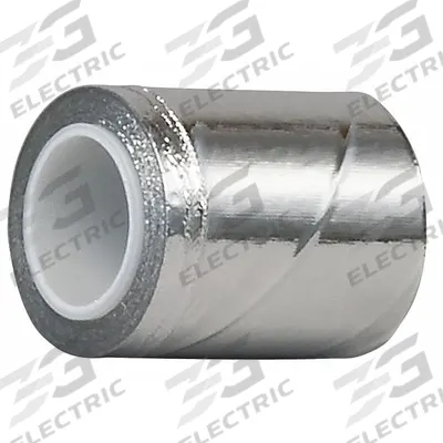 TAPECASE Foil Tape: 3 in Wd, 5 yd Lg, 4 mil Thick, Silicone, Indoor/Outdoor, -60°F Min Temp - Reinforced Foil Tape