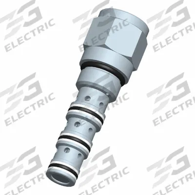 BUCHER HYDRAULICS Cartridge Valve: Screw-In, Two Positions, Screwdriver Adjustment, Three-Way - Directional Control Cartridge Valves
