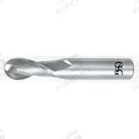 OSG Ball End Mill: Carbide, TiAlN Coated, 2 Flute, 9 mm Mill Dia, 22 mm LOC, 70 mm OAL (MPN 402-3543-BN11)
