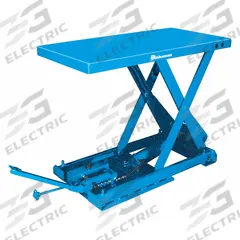 BISHAMON Scissor Lift Table: Manual, 1,650 lb Load Capacity, 31 1/2 in Max Lifting Ht, Foot Pedal (MPN X-75C). Key specifications — Brand: BISHAMON; Lift Mechanism: Hydraulic.