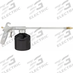 GUARDAIR Siphon Spray Gun: 1/4 in Female NPT, Lever Body, Attached Canister, 15 gph Siphon Flow Rate (MPN 83SG). Key specifications — attr75420: GUARDAIR; attr75436: Oils; attr75438: Hanging Hook.