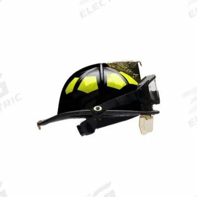 BULLARD Fire Helmet: Black, Fiberglass