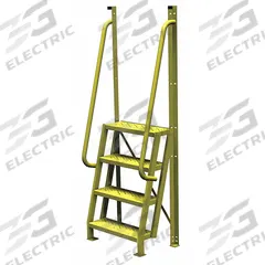 TRI-ARC Configurable Platform Ladder: 7.7 ft Overall Ht, 30 in Overall Wd, 20 in Overall Dp, Steel (MPN UCL7504246). Key specifications — Material: Steel; Color: Yellow; Brand: TRI-ARC.
