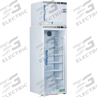 AMERICAN BIOTECH SUPPLY Refrigerator and Freezer: 10.5 cu ft Refrigerator Capacity, 2 Doors - Pharmacy Refrigerator-Freezers