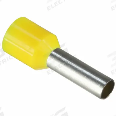 APPROVED VENDOR Wire Ferrule: 10 AWG Max Wire Size, Holds 1 Wire, Yellow, Nylon - Insulated Ferrules