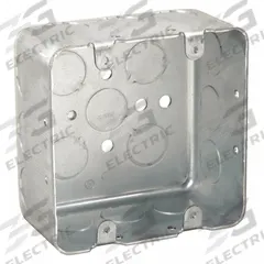 RACO Electrical Box: Steel, Steel Material & Nominal Size, Square, 2 Gangs, 2 1/8 in Box Dp (MPN 680). Key specifications — Brand: RACO; Bracket Style: Without Bracket; Clamp Style: Without Clamps.