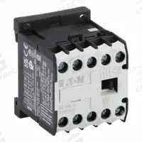 EATON Miniature IEC Magnetic Contactor: Non-Reversing, 4 Poles, 4NO Contacts, 9 A, 24V DC Coil (MPN XTMF9A00TD). Key specifications — attr945107: EATON; attr972381: Yes.