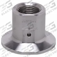 IFM Threaded Adapter for Pressure Sensors: 1-1/2 in Triclamp/1 in Triclamp, G 1/2 Sealing Cone (MPN E43311). Key specifications — attr1114310: IFM; attr1114314: Stainless Steel; attr1114340: 1-1/2 in Triclamp; attr1114339: G 1/2 Sealing Cone; attr1114341: With Leakage Port.
