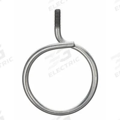 NVENT CADDY Bridle Ring: Steel, Galvanized, 1 1/4 in Trade Size / Wire Range - Stud Mounts for Conduit & Cable