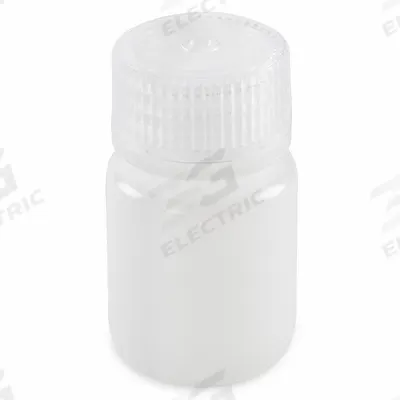 GLOBE SCIENTIFIC Dispensing Bottle: HDPE, 30 mL, 1 fl oz, Closure Included, Colorless - HDPE Wide Mouth Round Lab Bottles