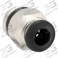 AIGNEP USA Push-Fit Adapter Fitting: 5 mm OD x 1/4 in Pipe Size, Brass, 25/32 in Overall Lg, 5 PK (MPN 50000N-5-1/4-PK5). Key specifications — Brand: AIGNEP USA.