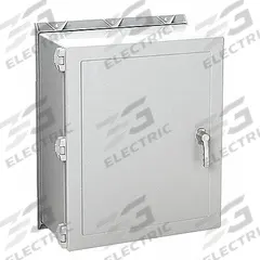 HOFFMAN Enclosure: Fiberglass, 30 in x 24 in x 12 in, NEMA 12/13/3/3R/4/4X, Solid Cover, Hinged (MPN A30H2412GQRLP). Key specifications — Brand: HOFFMAN; Closure Method: Quick Release Latch; Enclosure Material: Fiberglass; Knockouts: Not Included.
