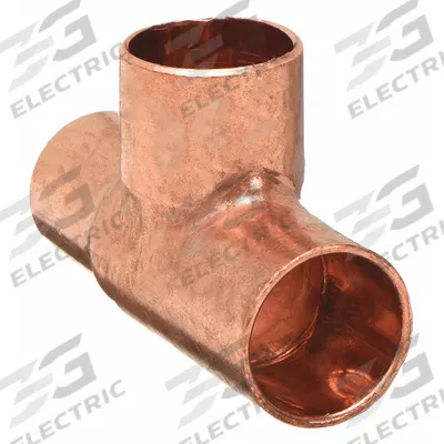 NIBCO Sweat Fitting Tee: 1/2 in CTS x 1/2 in Pipe x 1/2 in CTS, Cup x FTG x Cup - Wrot Copper Tube Fittings