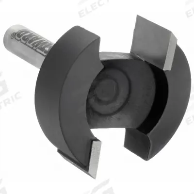 WESTWARD Hinge Mortise Cut Profile Router Bit: Fractional Inch, Carbide Tipped - Hinge-Mortise Profile Router Bits