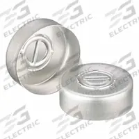 Lab Bottle Caps: 20 mm Dia, Silver, Aluminum, 20 mm Screw Closure Size, Autoclavable, Colored (MPN 345415). Key specifications — Closure Type: Press-Fit Cap; Clarity: Colored; Product Type: Crimp Cap; Septa Included: No; Vented: No; Screw Closure Size: 20 mm; Brand: QORPAK; Closure Color: Silver.