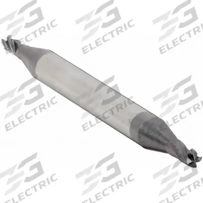 APPROVED VENDOR Square End Mill: Carbide, AlTiN Coated, Double End, 4 Flute - Double-End Carbide Square End Mills