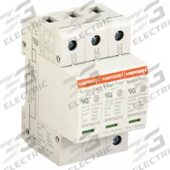 MERSEN Surge Protection Device: Three Phase, 240V AC Delta, 3 Poles, 4 Wires, L-G/L-L, 275/550 V AC (MPN STP240D07). Key specifications — Voltage: 240V AC Delta; Number of Wires: 4 Wires; Modes of Protection: L-L; Max. Continuing Operating Voltage: 275/550 V AC; Voltage Protection Rating: 900V (L-G); Short Circuit Current Rating: 200kA; Filtering: No; Enclosure Material: Polyethylene Terephthalate.