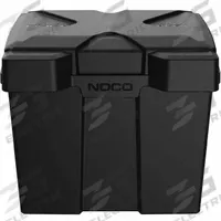 NOCO Battery Box: 6V, Group 6V Fits Battery Size Group, 10 5/8 in Inside Lg, 7 5/8 in Inside Wd (MPN BG6V). Key specifications — Removable Lid: Yes; Closure Type: Snap; Brand: NOCO; Fits Battery Size Group: Group 6V; Battery Box Material: Plastic.