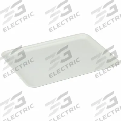 MOLDED FIBERGLASS Lid: 11 3/4 in x 8 3/4 in, White, Fiberglass - Lids for Extreme-Temperature Stacking & Nesting Totes