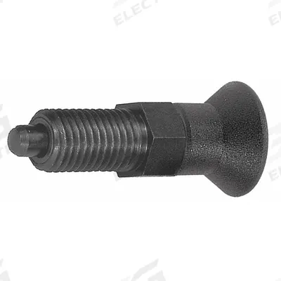 KIPP Indexing Plunger: Nonlocking, Steel, 1"-8 Thread - Nonlocking Pull-Knob Indexing Plungers