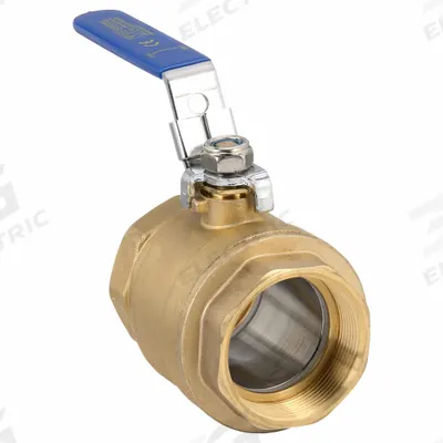 APPROVED VENDOR Manual Two-Way Ball Valve: 2 in, Brass, Straight, FNPT x FNPT - Brass Ball Valves