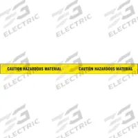 APPROVED VENDOR Barricade Tape: 180 ft Lg, 2 in Wd, Caution Haz Material Legend, Vinyl, Yellow Color (MPN 2IN W X 60 YDS.). Key specifications — Tape Message: Caution Hazardous Material; Message Color: Black; Brand: APPROVED VENDOR.