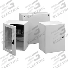 HOFFMAN Enclosure: Steel, 7 in x 5 in x 5 in, NEMA 12/3/4, Solid Cover, Hinged (MPN LHC201512). Key specifications — Closure Method: Screws; Brand: HOFFMAN; Knockouts: Not Included.