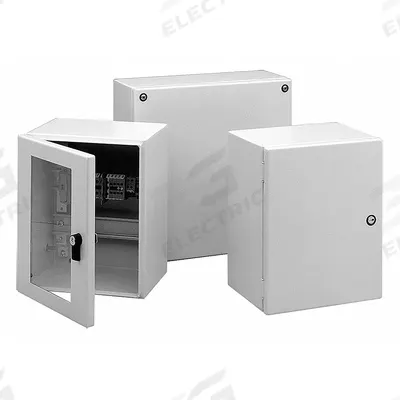 HOFFMAN Enclosure: Steel, 7 in x 5 in x 5 in, NEMA 12/3/4, Solid Cover - Steel Washdown Enclosures