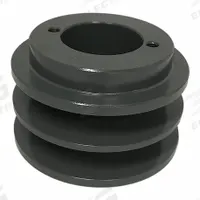 APPROVED VENDOR V-Belt Sheave: 2BK32H, 2 Groove, 3.35 in OD, Bushed Bore, H/QT, Cast Iron. Key specifications — Pulley Industry Number: 2BK32H.