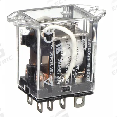 OMRON Flange Mount Relay: Surface (Top Flange) Mounted, 10 A Current Rating, 12V DC - Surface-Mounted Relays