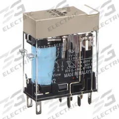 OMRON General Purpose Relay: Socket Mounted, 5 A Current Rating, 12V DC, DPDT, 8 Pins/Terminals (MPN G2R-2-S-DC12(S)). Key specifications — Brand: OMRON; Base Type: Square; Mounting Style: Plug-In; Pin Shape: Flat; Electrical Connection: Quick-Connect; Manufacturer Part Number: G2R-2-S-DC12(S); Series: G2RS Series.