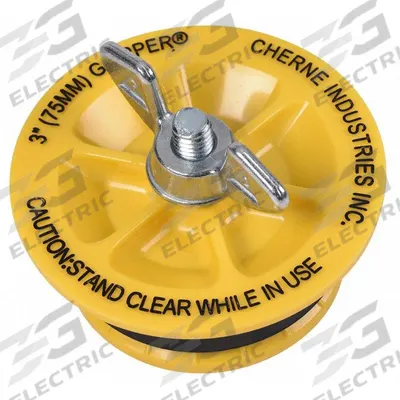 CHERNE Pipe Plug: Wing Nut, End of Pipe, For 3 in Pipe - Wing-Nut Closure Blocking Plugs