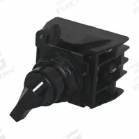 EATON Selector Switch: Off, Short Lever, On, On, E34, 30 mm Panel Mounting Hole Dia, Non-Illuminated (MPN E34EX730BK). Key specifications — Action: Momentary/Maintained/Momentary; Operator Head Type: Short-Handled Knob; Operator Illumination: Non-Illuminated; Series: E34; Brand: EATON.