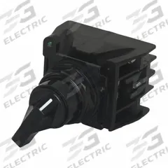 EATON Selector Switch: Off, Short Lever, On, On, E34, 30 mm Panel Mounting Hole Dia, Non-Illuminated (MPN E34EX730BK). Key specifications — Action: Momentary/Maintained/Momentary; Operator Head Type: Short-Handled Knob; Operator Illumination: Non-Illuminated; Series: E34; Brand: EATON.