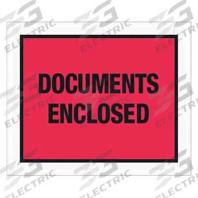 TAPE LOGIC Documents Enclosed,Envelope,10x12",Package Quantity 500: Documents Enclosed, Red - Transportation Packing List Envelopes